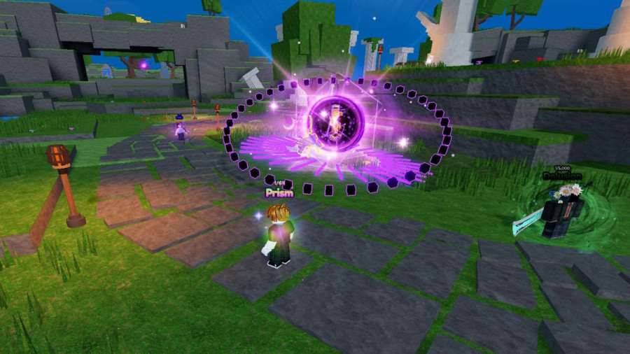 Main location in Untitled RNG Roblox game