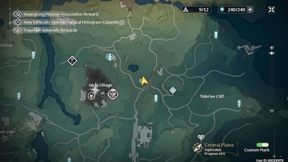 An AFK Echo fight location in Wuthering Waves.