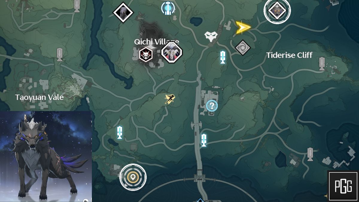 Havoc Dreadmane Echo map location in Wuthering Waves