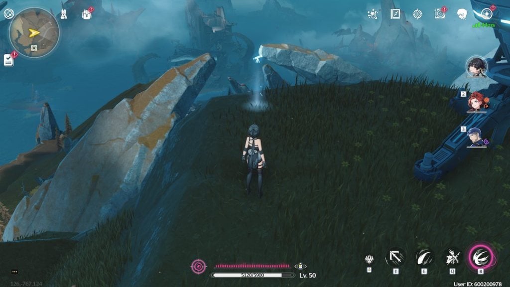 The location of the Warblade landscape in Wuthering Waves. 