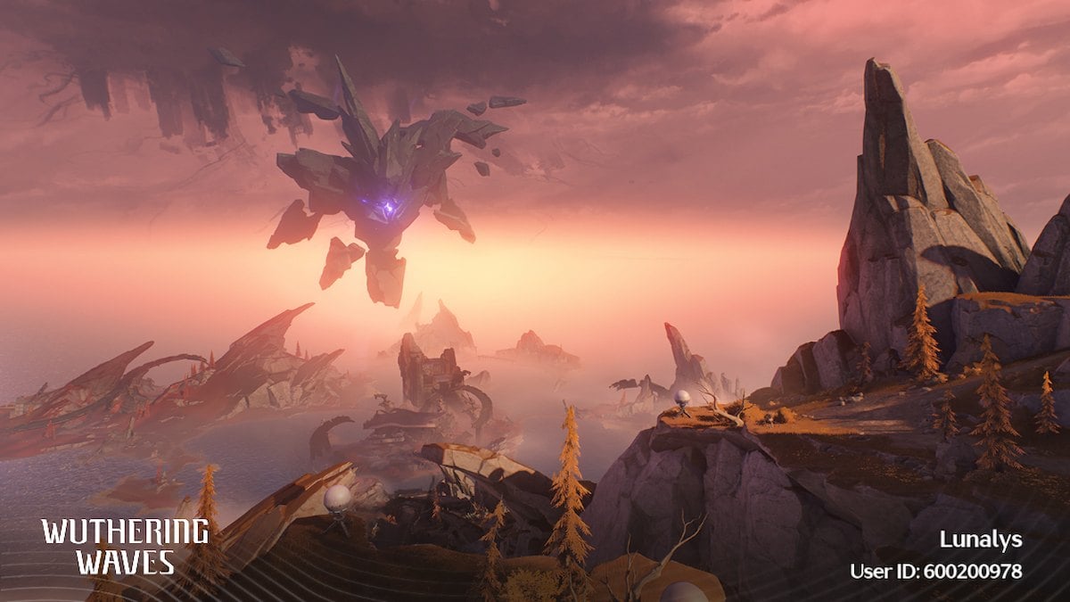 The Warblade landscape in Wuthering Waves. 