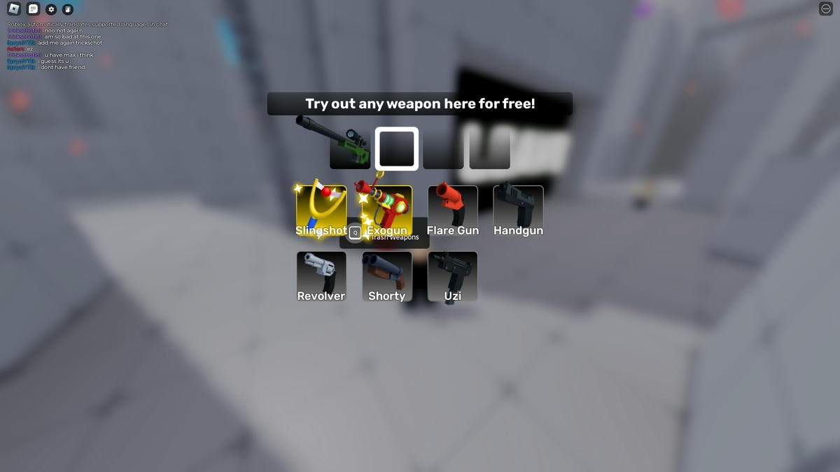 Showcase of all secondary weapons in Roblox Rivals