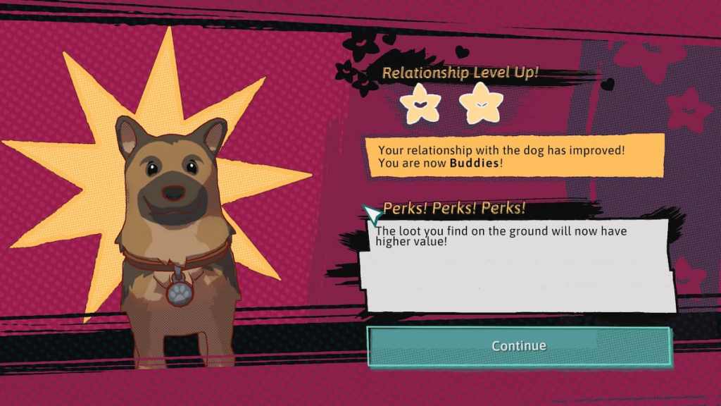 The second Dog friendship perk in Dungeons of Hinterberg