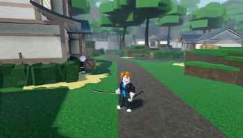 A player holding a Katana in Weak Legacy 2