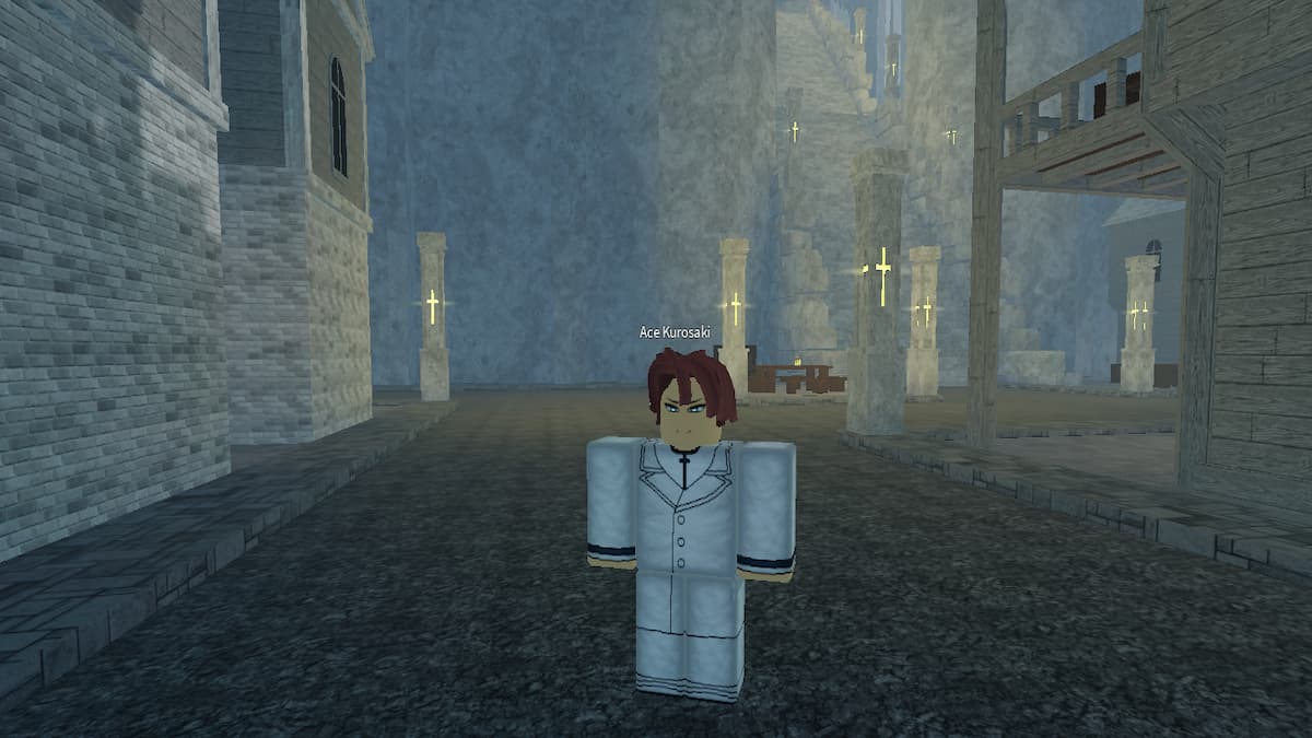 A player standing in Quincy Household in Type Soul