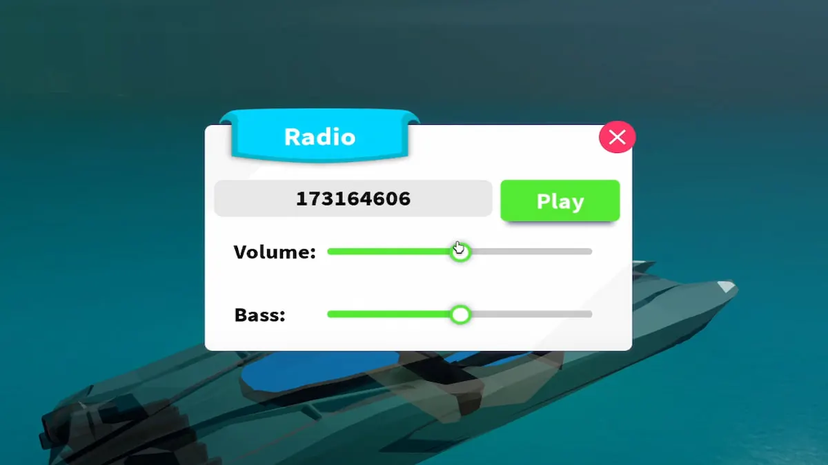 The Radio Menu in Fishing Simulator