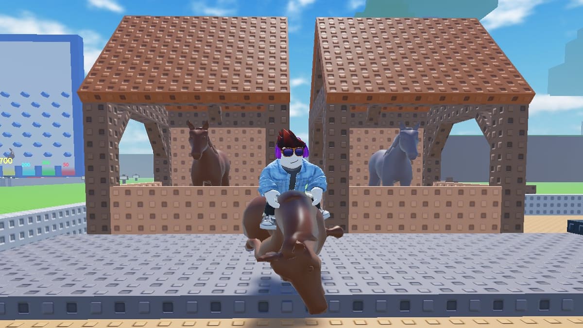 Horse Plinko Tycoon gameplay screenshot.