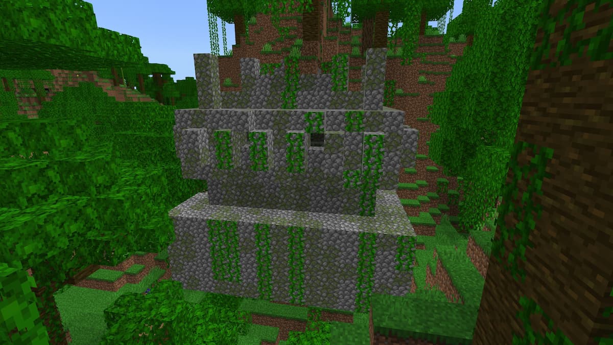 A Jungle Temple in Minecraft