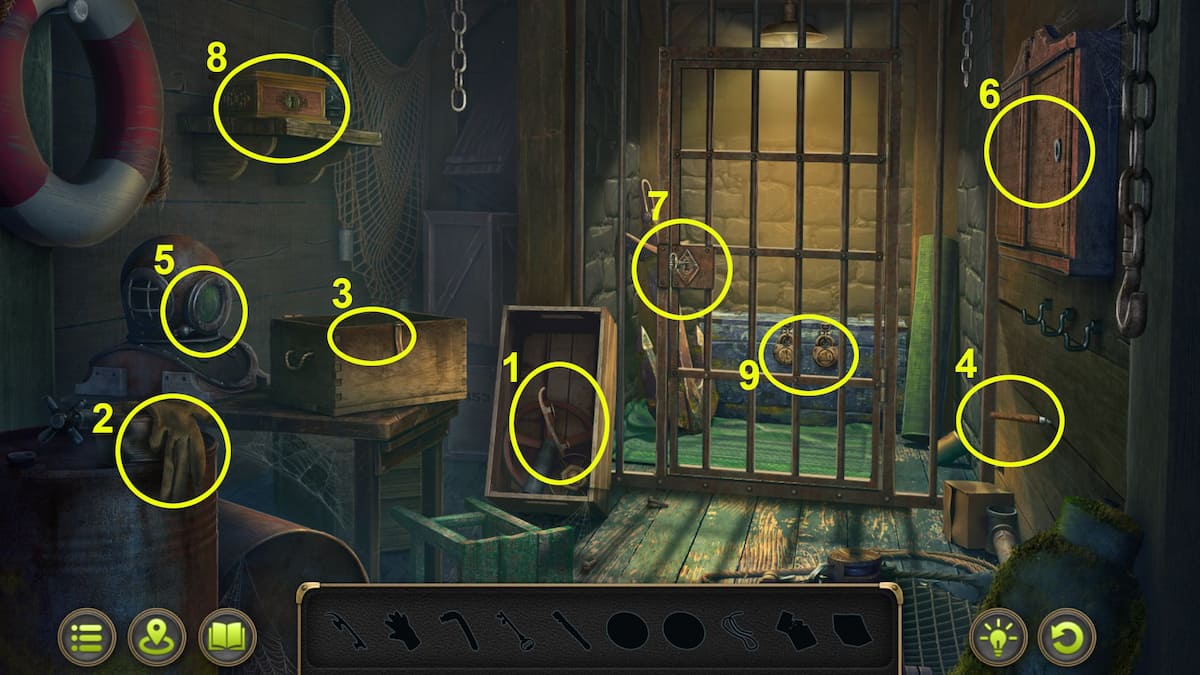 Hidden objects in House by the Lighthouse in Case 3 of Mystery Detective Adventure.