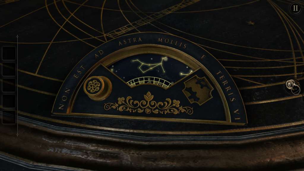 The small puzzle with the constellations on it on the table of Chapter 4