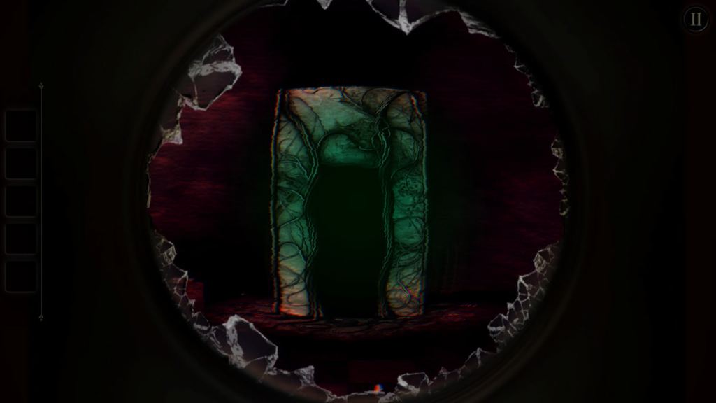 The overgrown door shown after completing the final Null puzzle