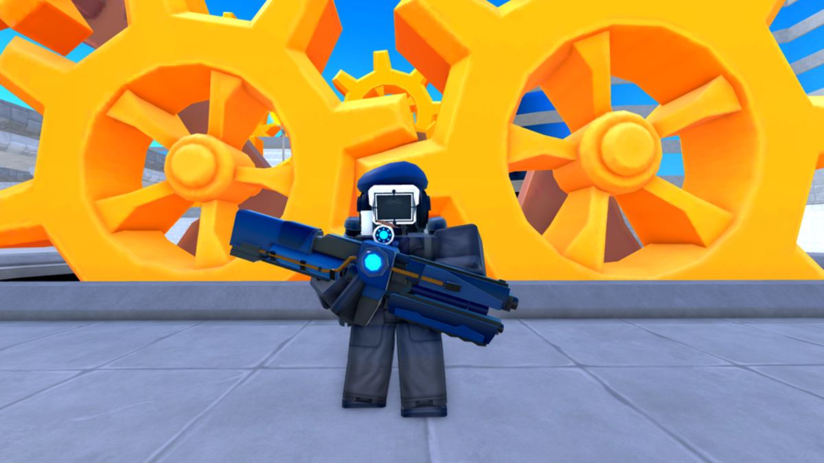 Toilet Tower Defense beret cameraman unit in the frame