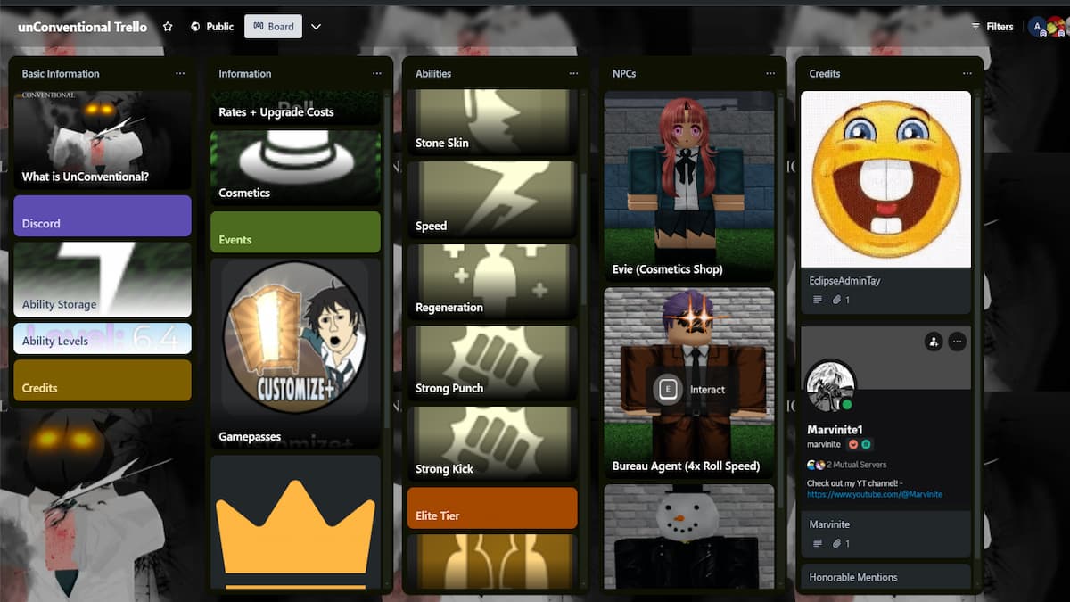 Unconventional Trello and Discord Links Roblox Pro Game Guides