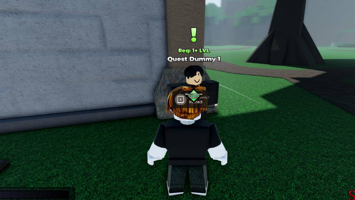 Roblox character standing in front of the Weak legacy 2 quest giver NPC