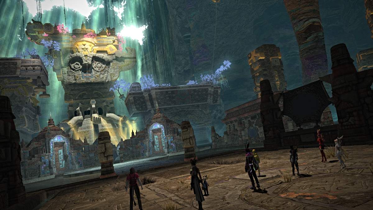 Entering Cenote Ja Ja Gural dungeon in Final Fantasy XIV