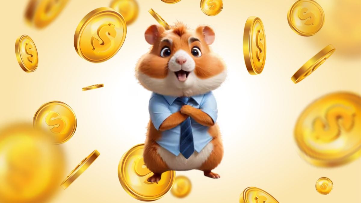 Hamster earning coins in Hamster Kombat game