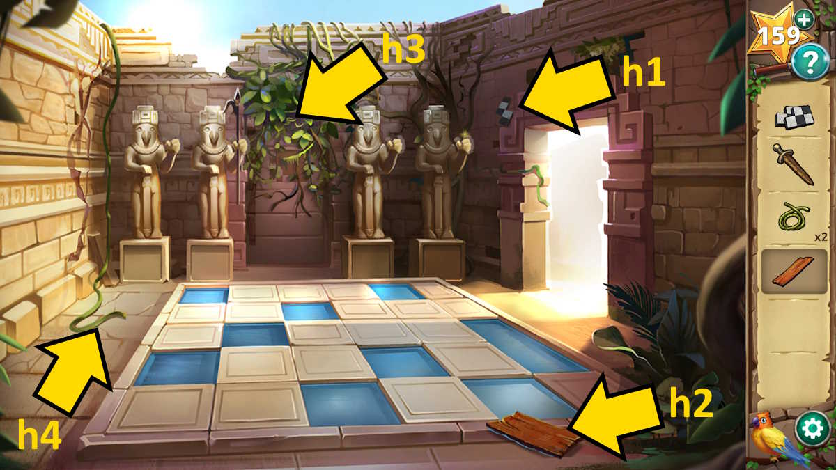 Exploring the room of pools in Chapter 4 of Adventure Escape Mysteries Hidden Ruins