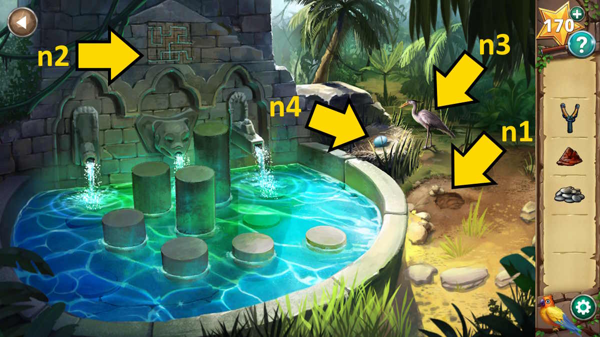 Finding the fountain in Chapter 6 of Adventure Escape Mysteries Hidden Ruins