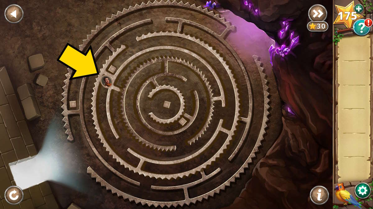 Part 3 of the mechanical maze in Chapter 7 of Adventure Escape Mysteries Hidden Ruins