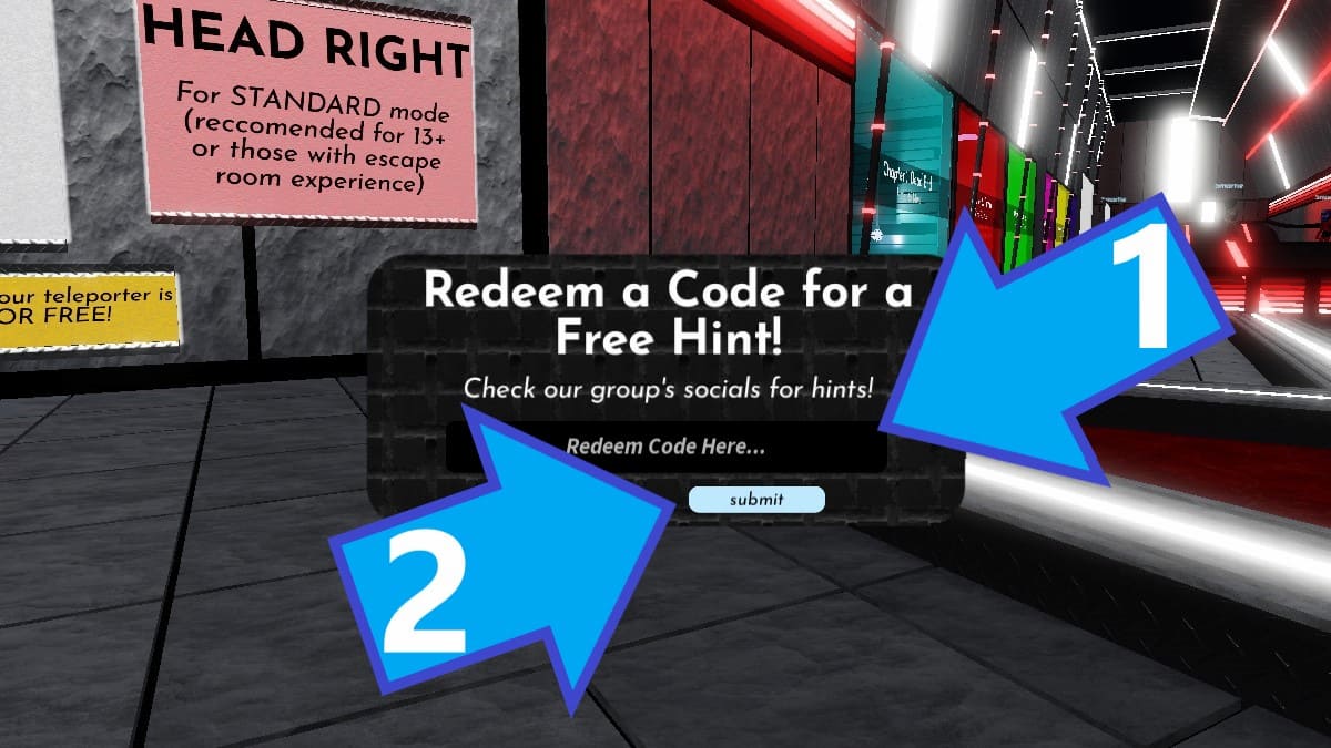 How to redeem Roblox Terminal codes.