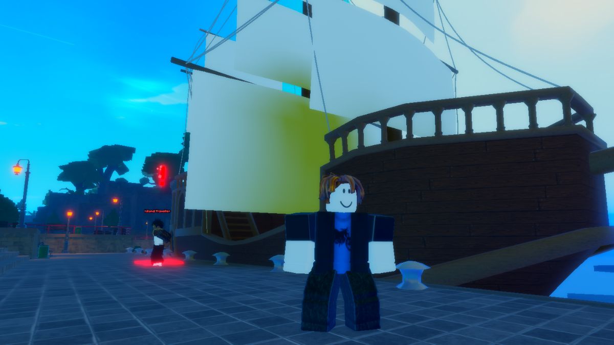 Player standing in front of the ship in Hunter Era