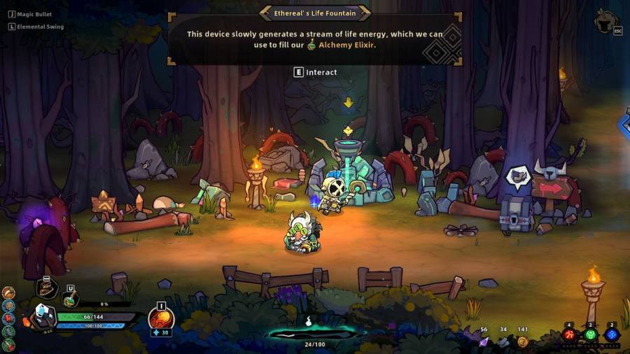 The Life Fountain in Lost Castle 2.