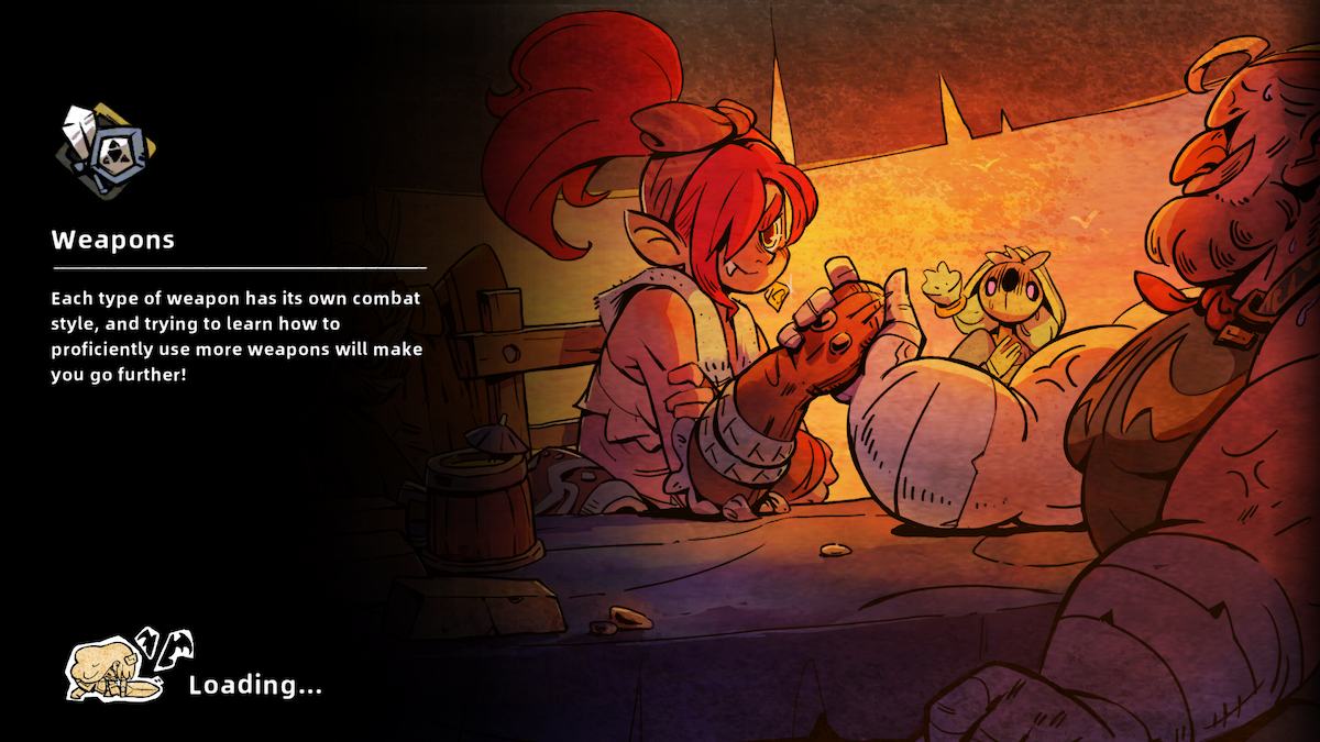 The description of Weapons in Lost Castle 2.