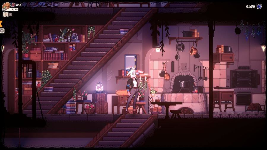 Part of the kitchen in Magical Delicacy.