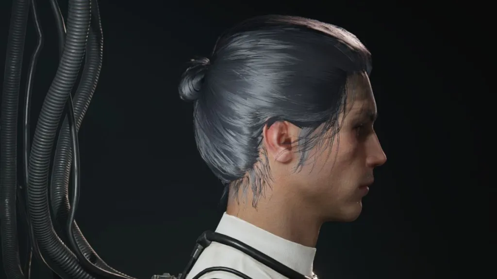 Hairstyle option from the side for body Type I in Once Human