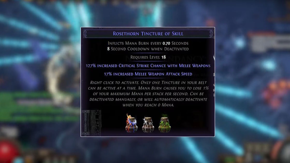 New tinctures in Path of Exile 3.25