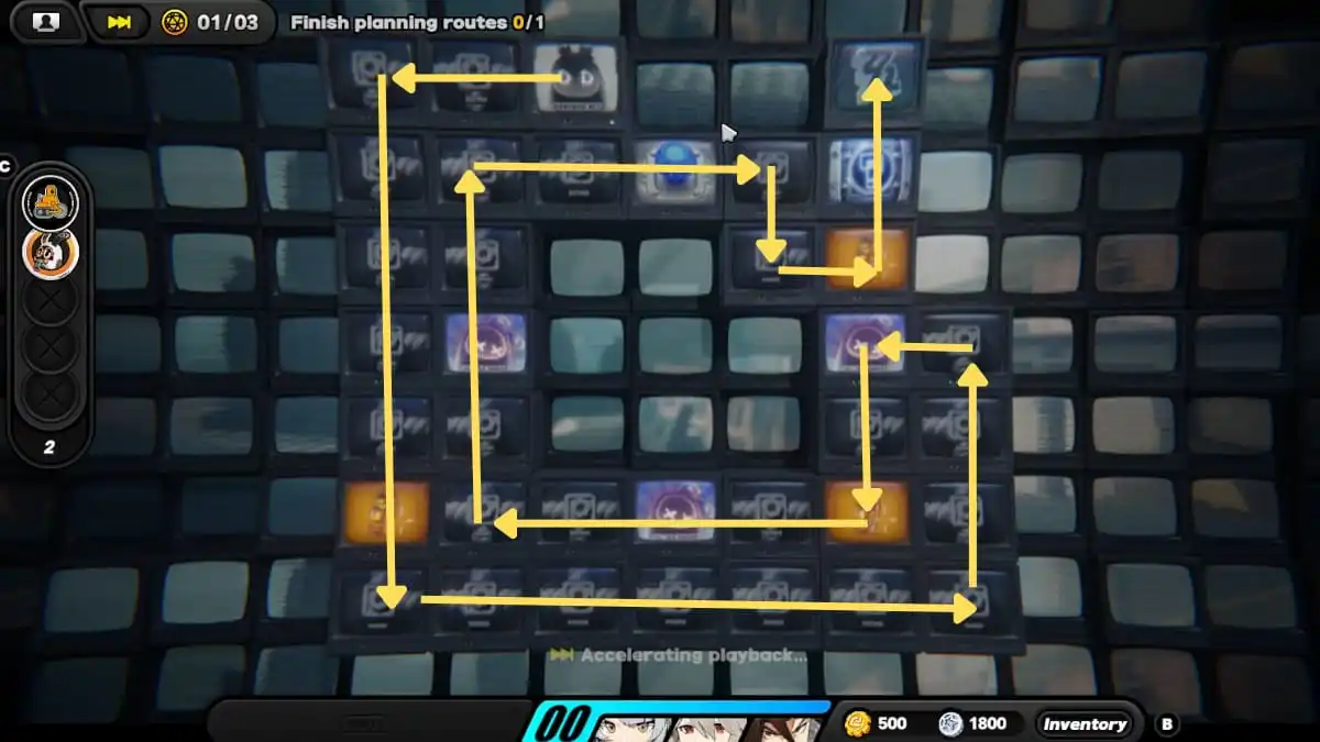 Zenless Zone Zero arrows indicating hollow route