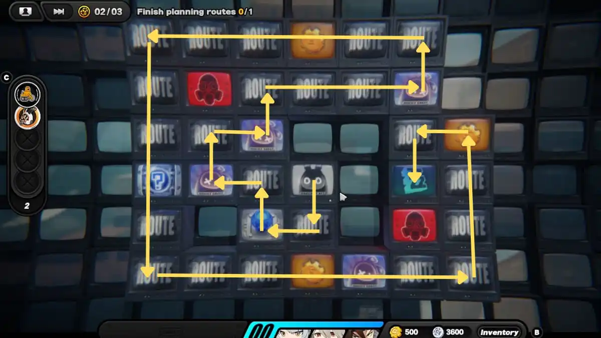 Zenless Zone Zero arrows indicating hollow route