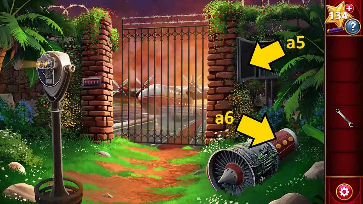 Breaking through the gate in Adventure Escape Mysteries Puzzle Lovers