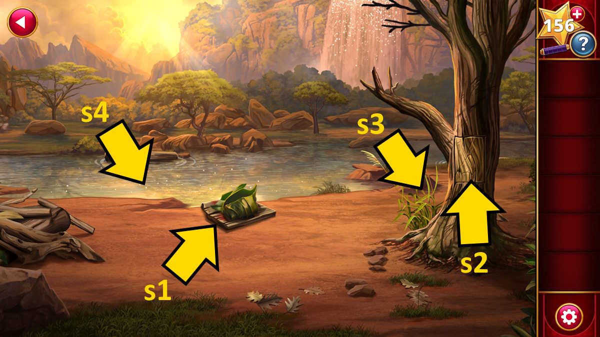 Exploring the first river setting  in the Serengeti in Adventure Escape Mysteries Puzzle Lovers