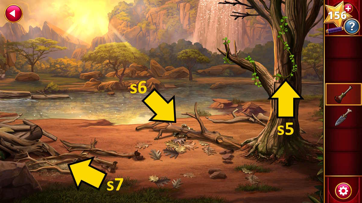 Exploring the second rive scene in the Serengeti in Adventure Escape Mysteries Puzzle Lovers