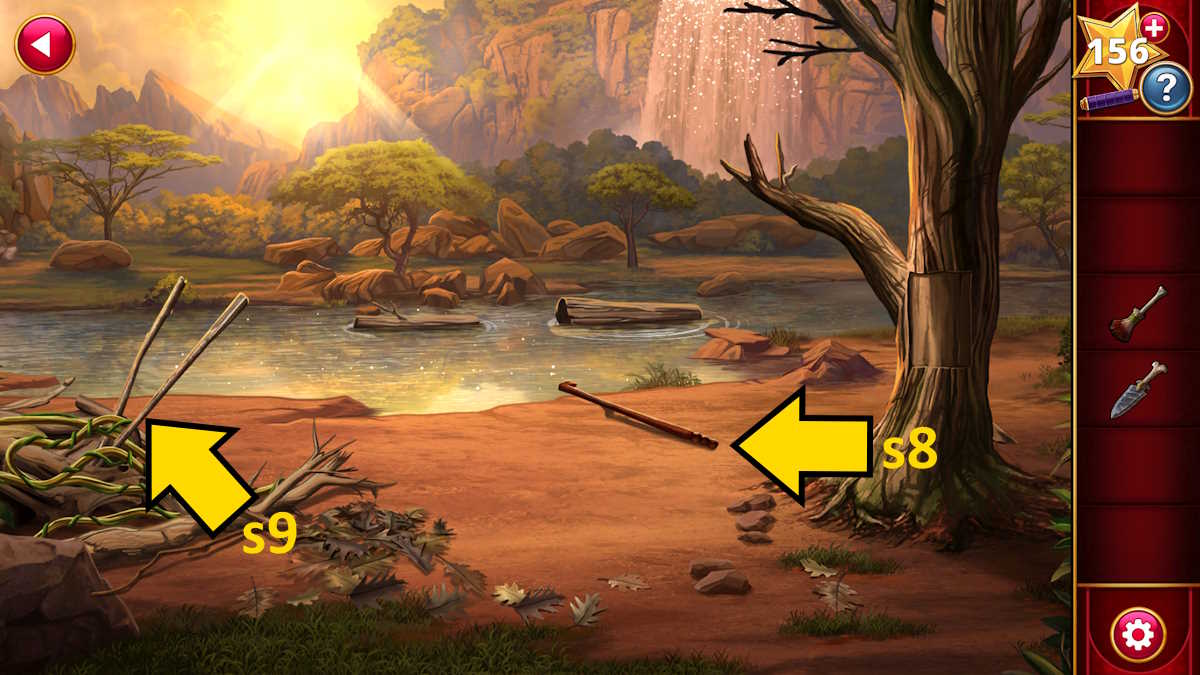 Exploring the third river scene in the Serengeti in Adventure Escape Mysteries Puzzle Lovers