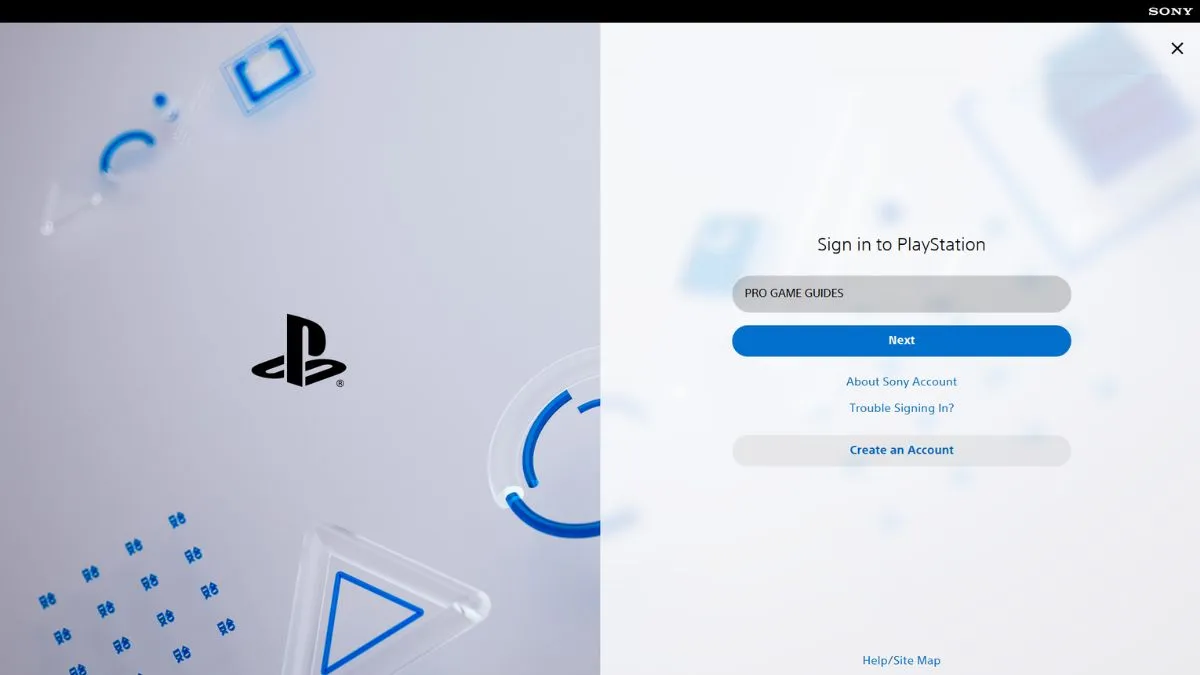 Playstation account linking process for The First Descendant