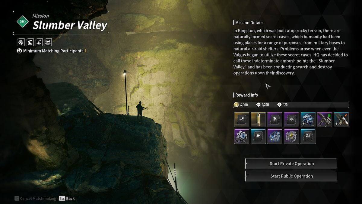 The Slumber Valley mission in The First Descendant.