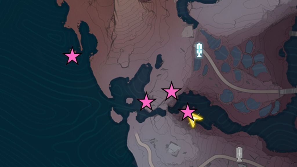 All map locations of the Windchimers in WuWa