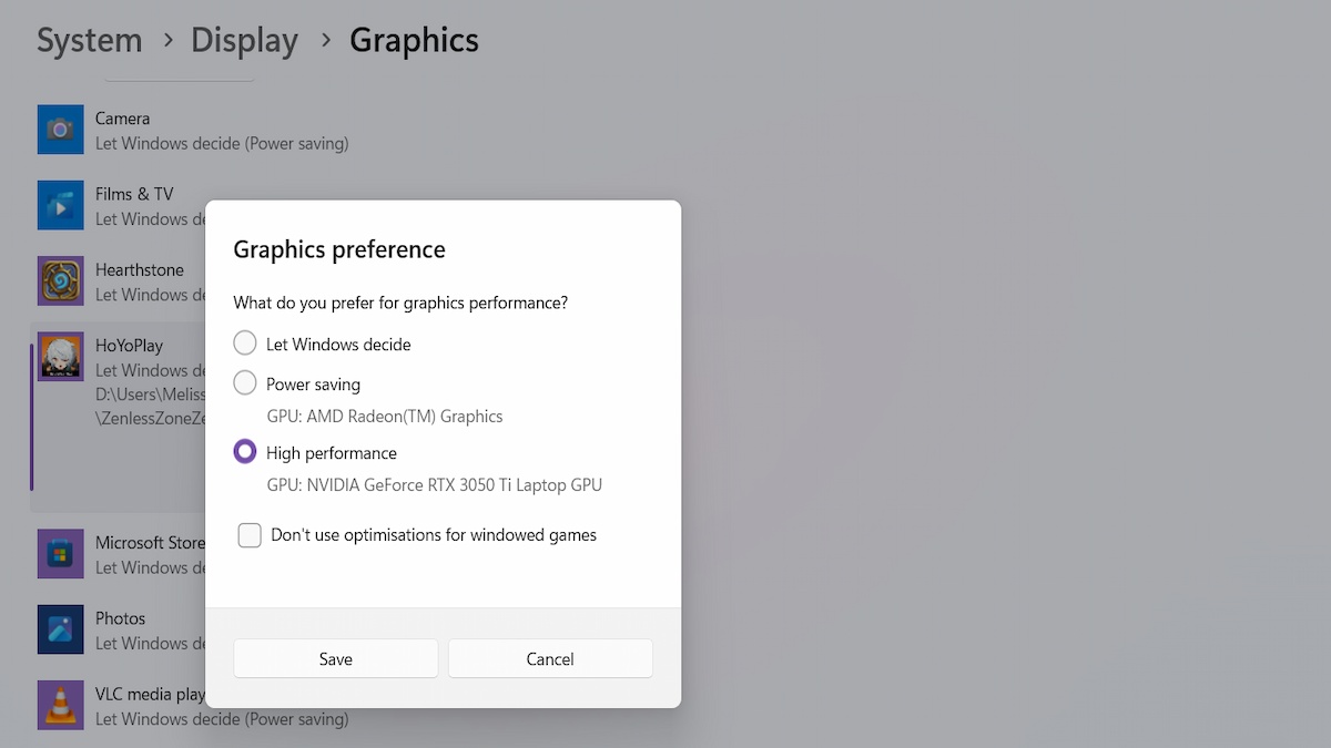 Changing your Graphics Settings for Zenless Zone Zero.