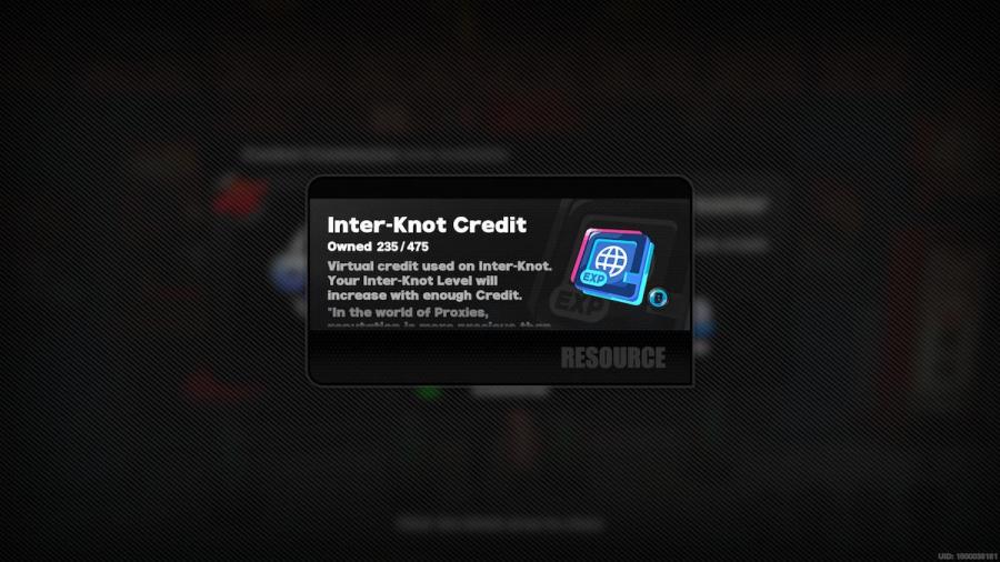 The explanation of Inter-Knot Credit in Zenless Zone Zero.
