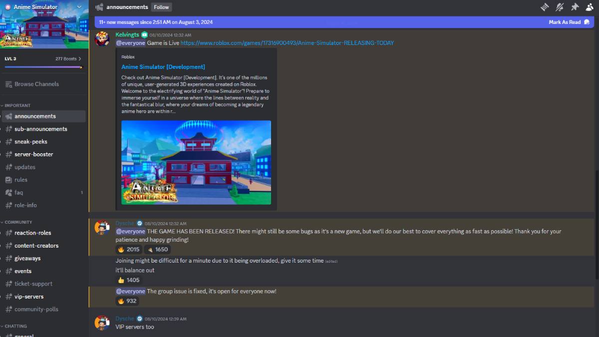 Anime Simulator Trello Link and Discord Server – Roblox