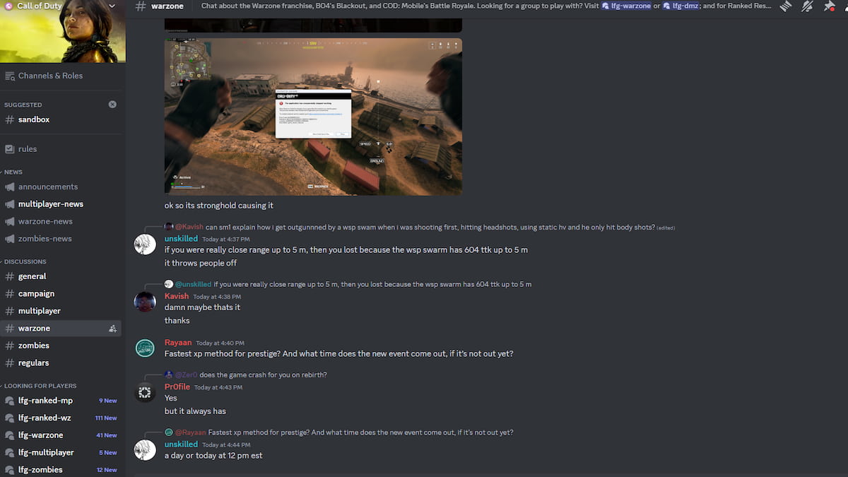 Доска Call of Duty Trello и сервер Discord