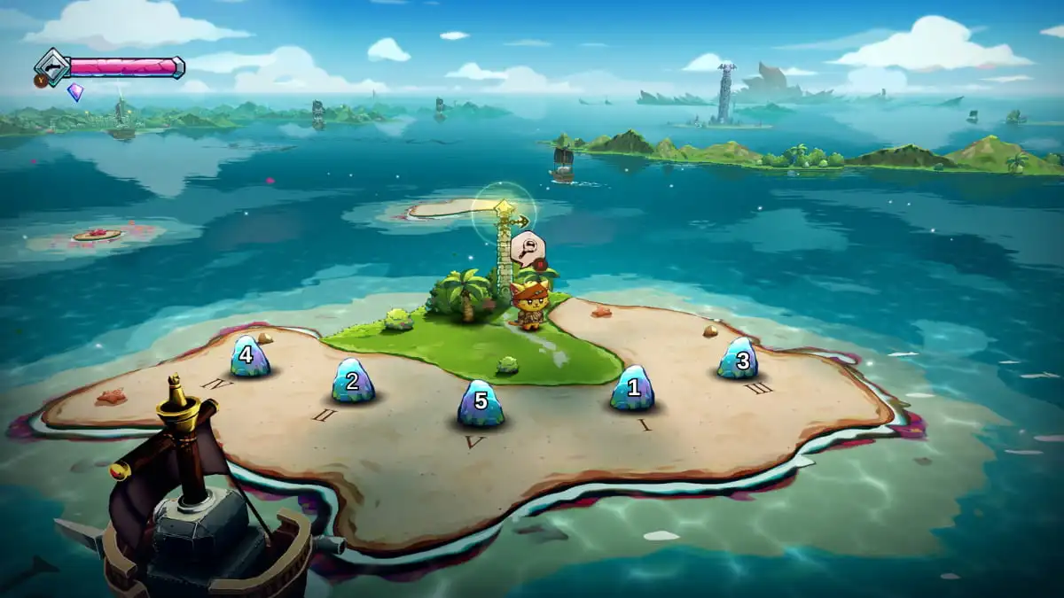 The Code Island Puzzle Stone solution in Cat Quest 3