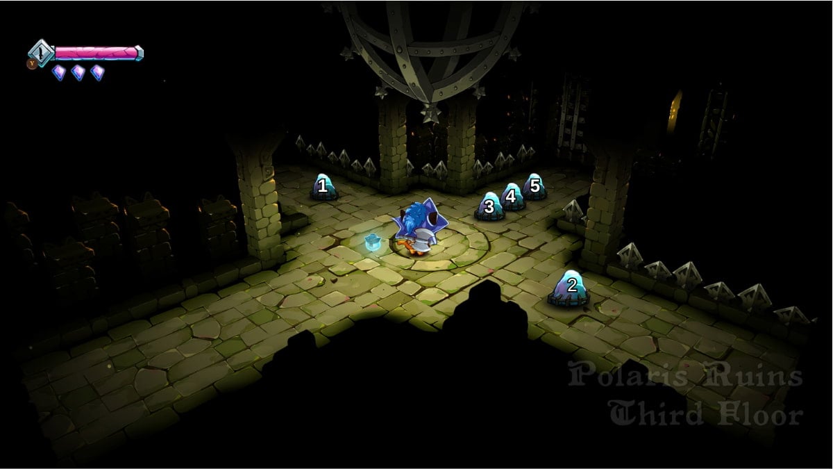 The third floor Polaris Ruins Puzzle Stones in Cat Quest 3