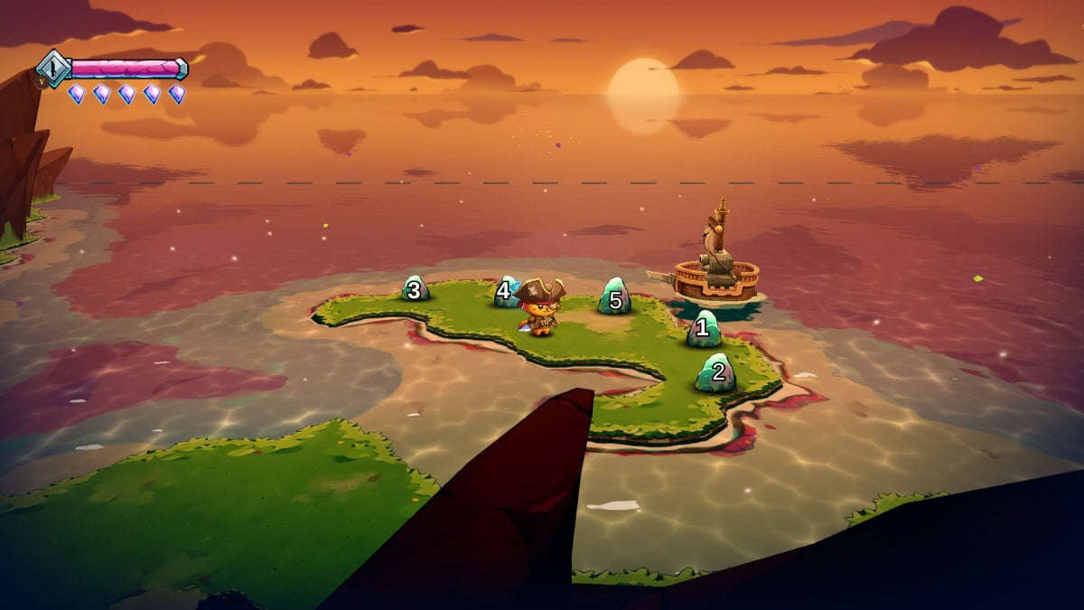 The solution for the Sunset Islands puzzle stones in Cat Quest 3