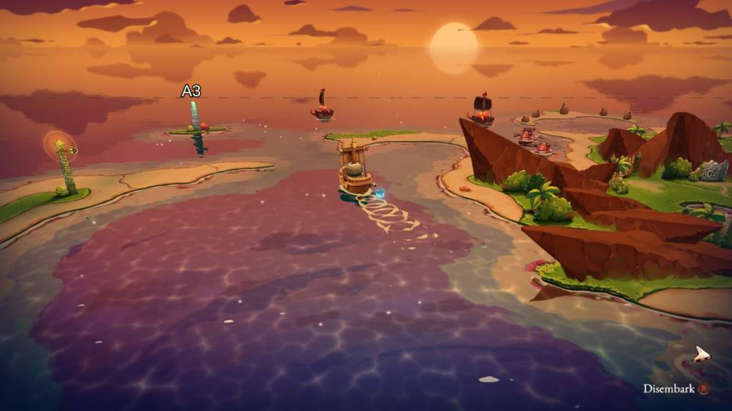 The tall Sunset puzzle stone in Cat Quest 3