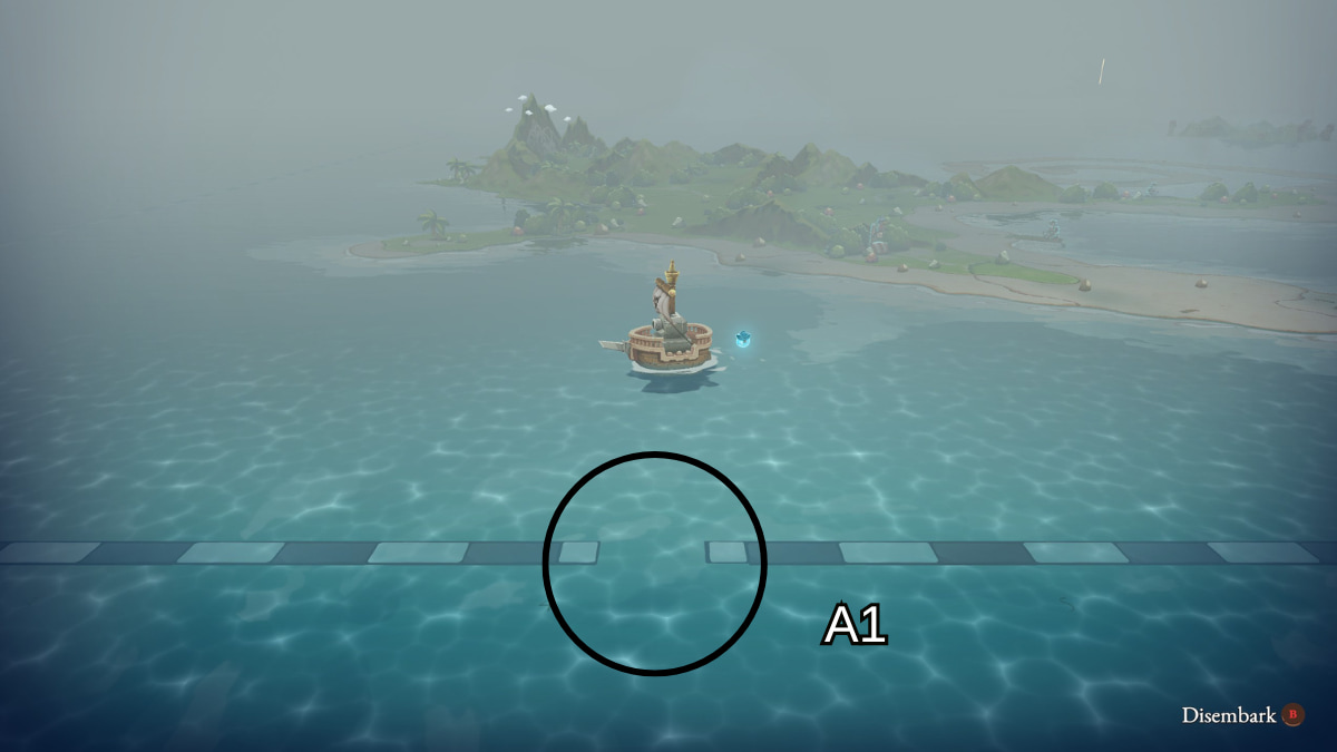 A gap in the map's border in Cat Quest 3