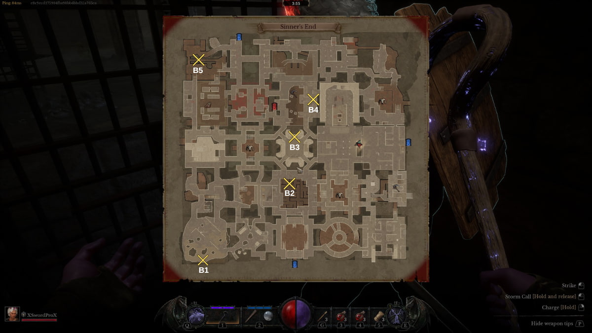 The location of every Sinner's End Resurrection Stone in Dungeonborne