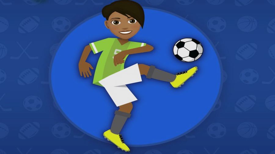 A soccer player in BitLife